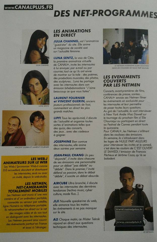 Canal+ — article de magazine sur les WEB-J