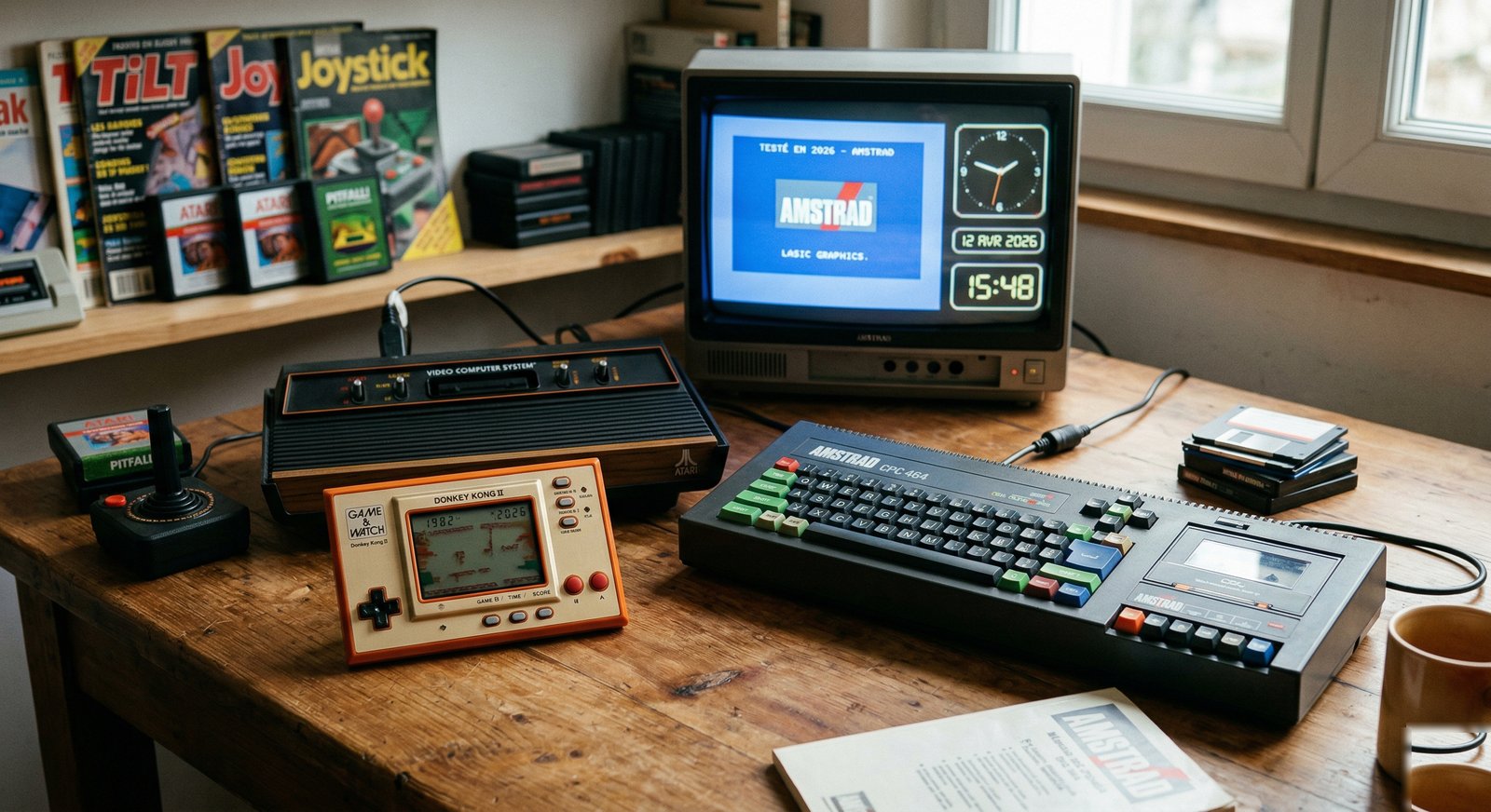 Game & Watch, Atari, Amstrad — mes consoles retro testées en 2026